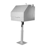 AST REMOTE SPILL CONTAINER, 3IN, FEMALE THREADED, POST MOUNT, 15GAL